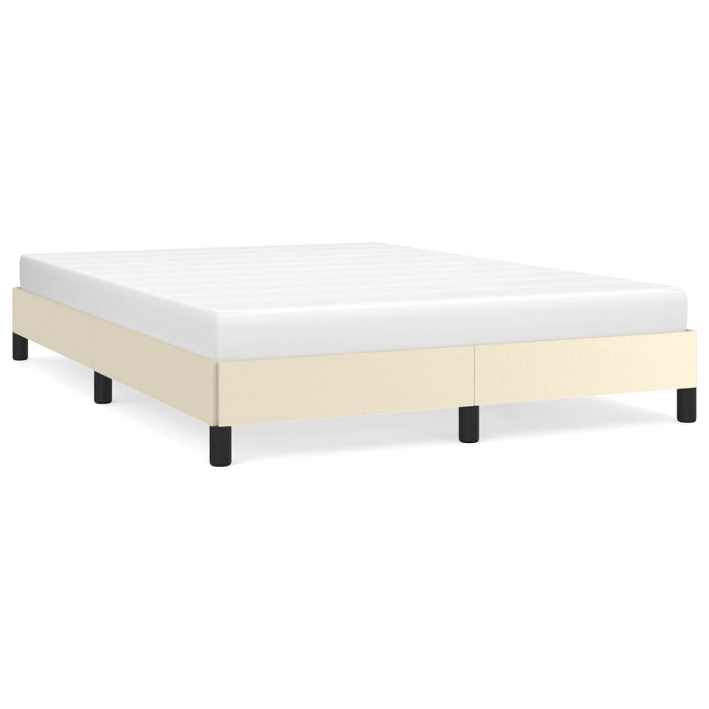 Bedframe kunstleer crèmekleurig 140x190 cm is nu te koop bij PeponiXL, paradijselijk wonen!