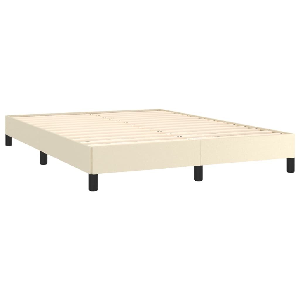 Bedframe kunstleer crèmekleurig 140x190 cm is nu te koop bij PeponiXL, paradijselijk wonen!