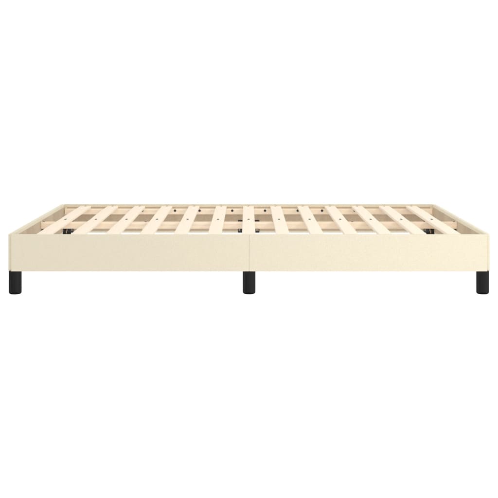Bedframe kunstleer crèmekleurig 140x190 cm is nu te koop bij PeponiXL, paradijselijk wonen!