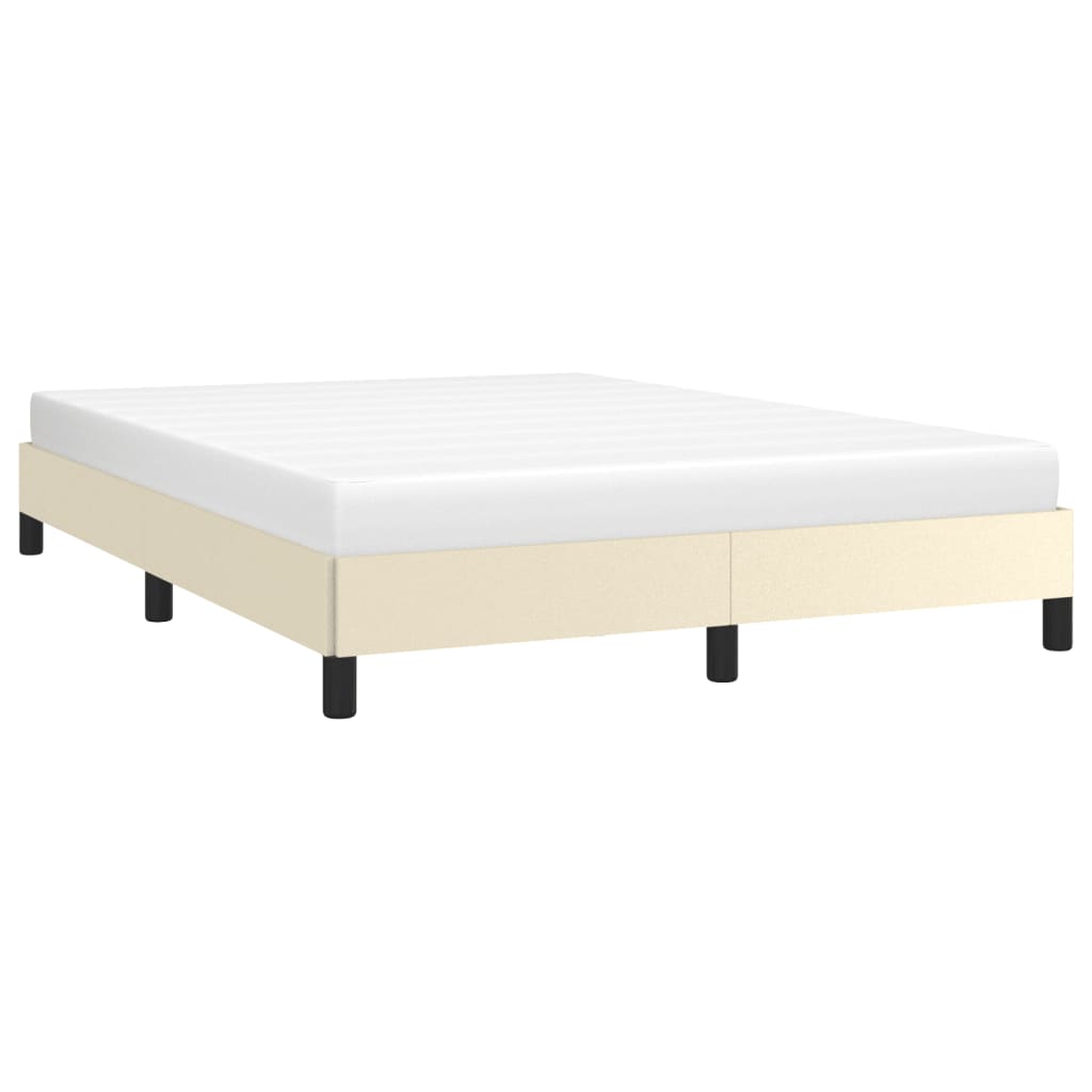 Bedframe kunstleer crèmekleurig 140x200 cm is nu te koop bij PeponiXL, paradijselijk wonen!
