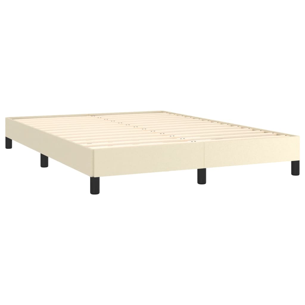 Bedframe kunstleer crèmekleurig 140x200 cm is nu te koop bij PeponiXL, paradijselijk wonen!
