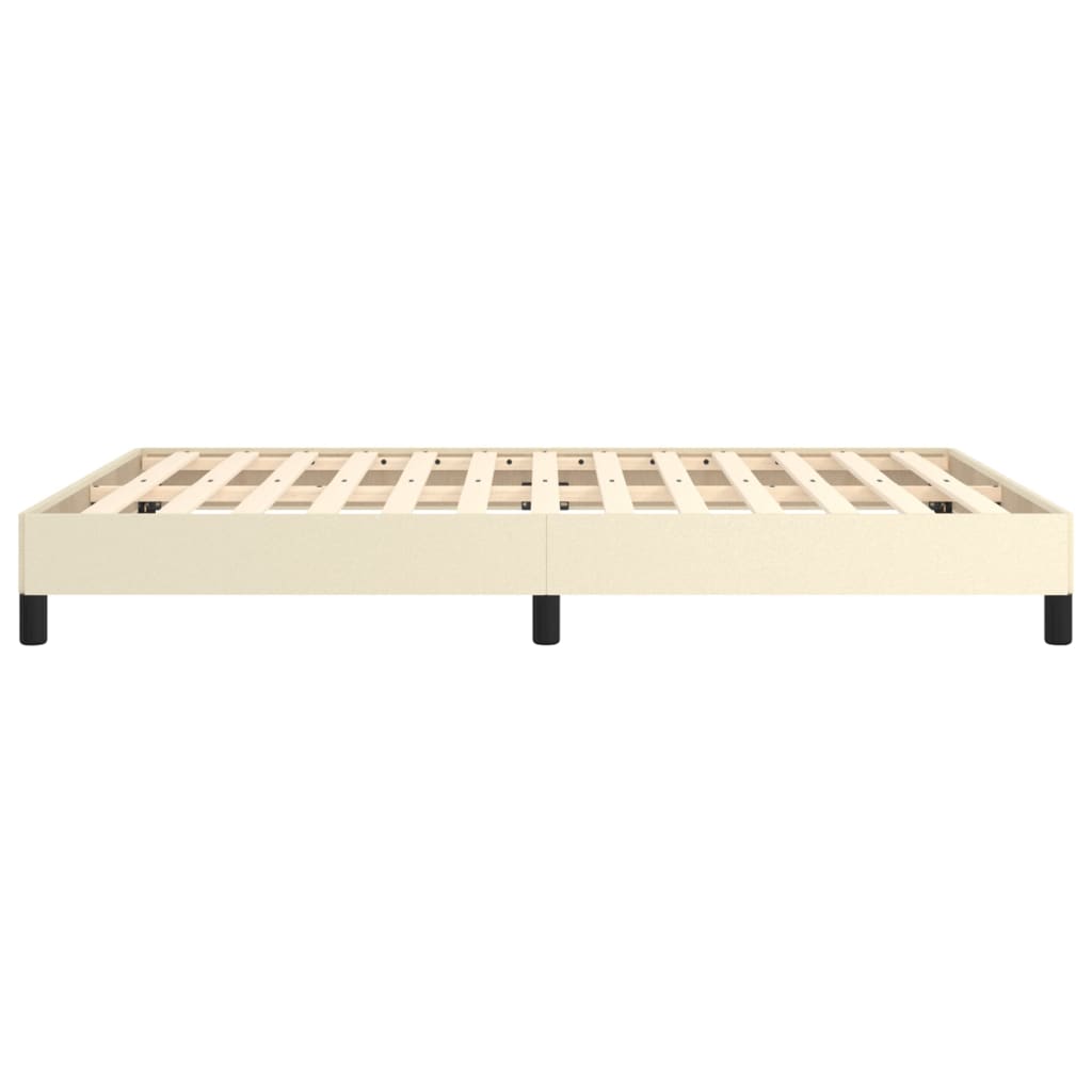 Bedframe kunstleer crèmekleurig 140x200 cm is nu te koop bij PeponiXL, paradijselijk wonen!
