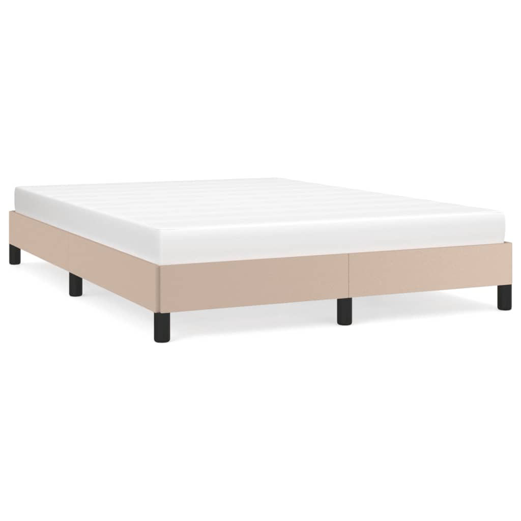 Bedframe kunstleer cappuccinokleurig 140x200 cm is nu te koop bij PeponiXL, paradijselijk wonen!