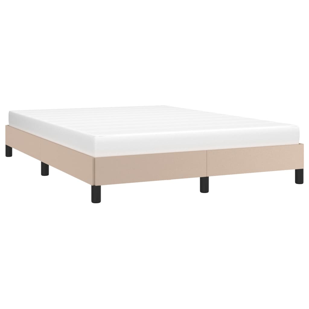Bedframe kunstleer cappuccinokleurig 140x200 cm is nu te koop bij PeponiXL, paradijselijk wonen!