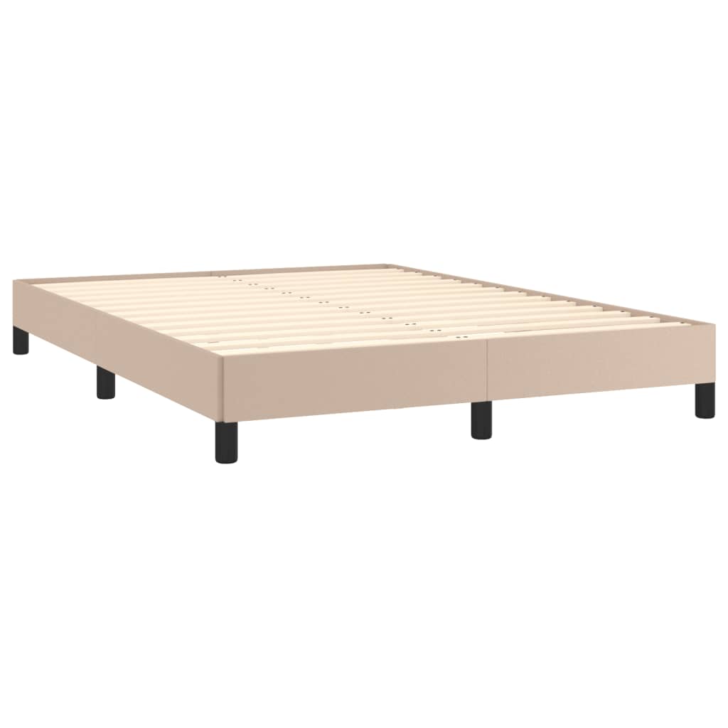 Bedframe kunstleer cappuccinokleurig 140x200 cm is nu te koop bij PeponiXL, paradijselijk wonen!