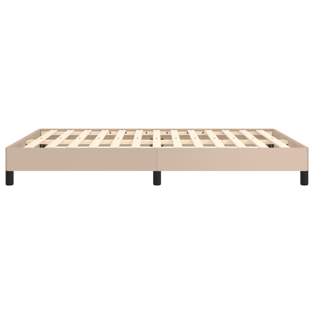 Bedframe kunstleer cappuccinokleurig 140x200 cm is nu te koop bij PeponiXL, paradijselijk wonen!