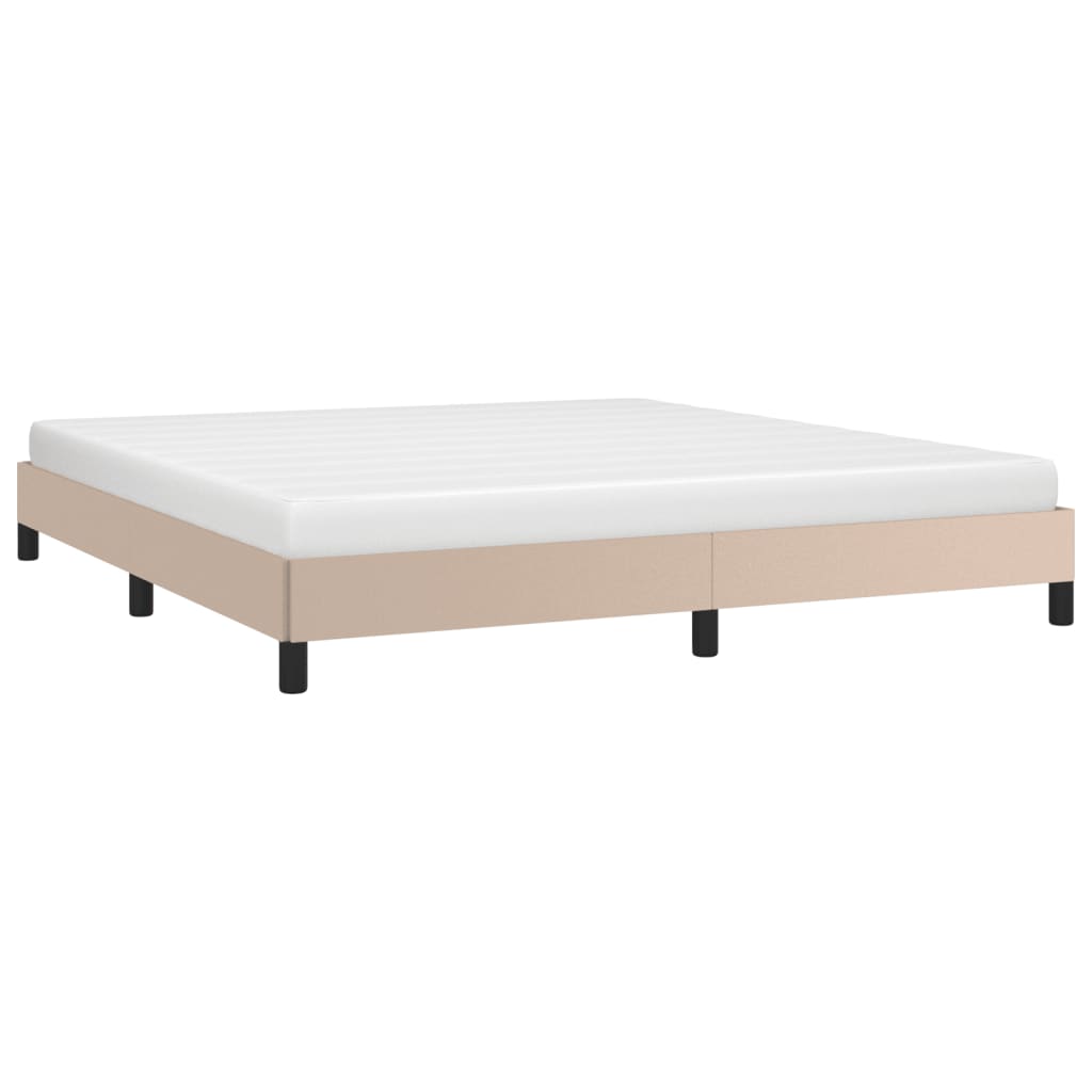 Bedframe kunstleer cappuccinokleurig 160x200 cm is nu te koop bij PeponiXL, paradijselijk wonen!