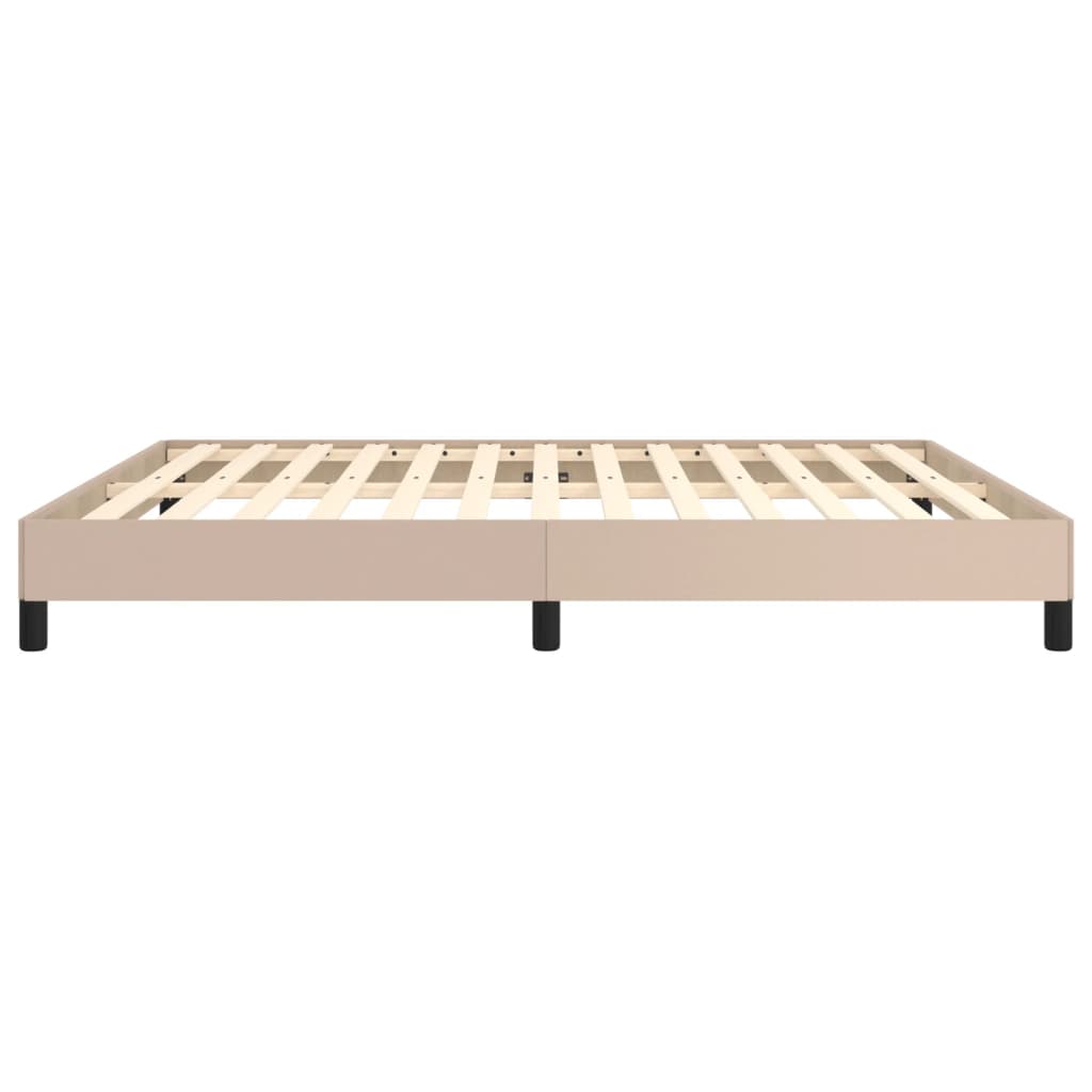 Bedframe kunstleer cappuccinokleurig 160x200 cm is nu te koop bij PeponiXL, paradijselijk wonen!