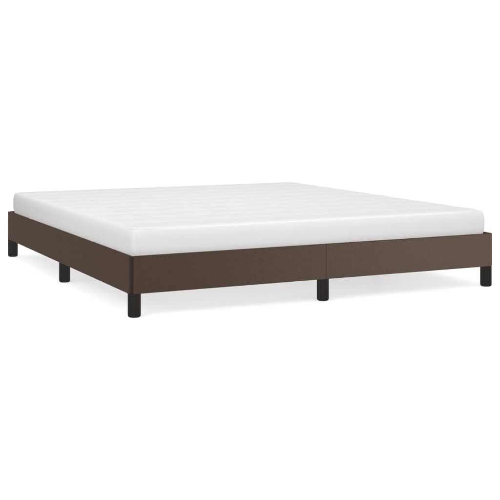 Bedframe kunstleer bruin 180x200 cm is nu te koop bij PeponiXL, paradijselijk wonen!