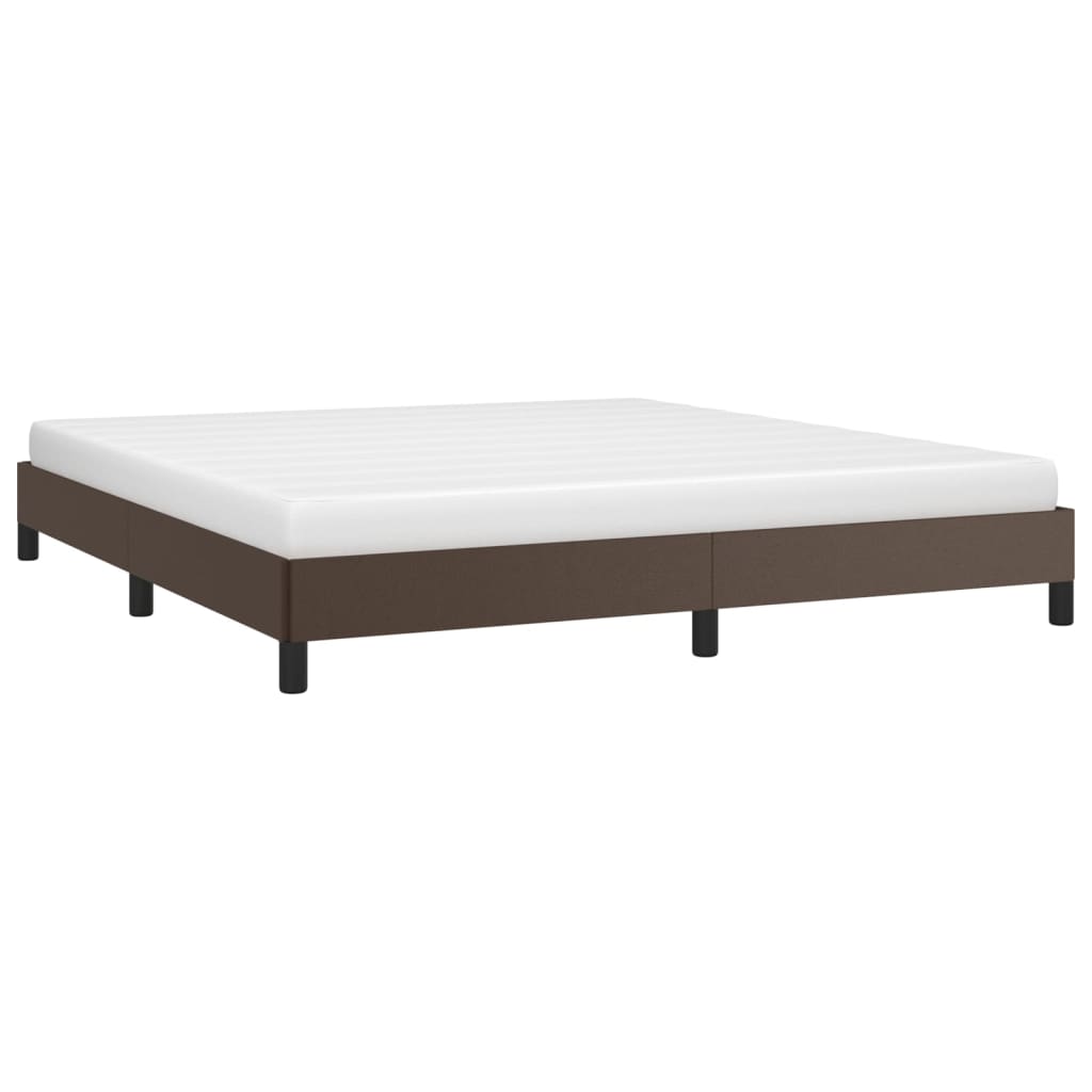 Bedframe kunstleer bruin 180x200 cm is nu te koop bij PeponiXL, paradijselijk wonen!