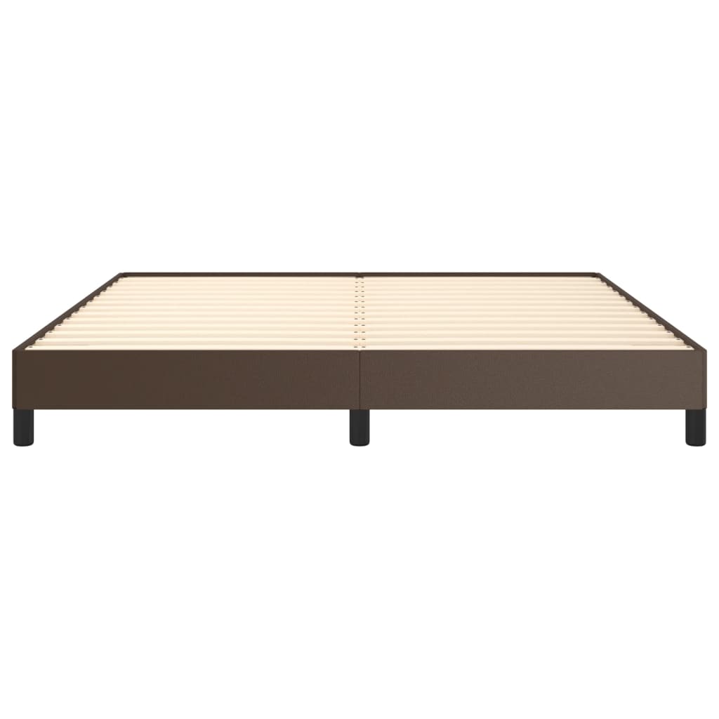 Bedframe kunstleer bruin 180x200 cm is nu te koop bij PeponiXL, paradijselijk wonen!