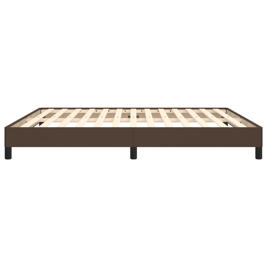 Bedframe kunstleer bruin 180x200 cm is nu te koop bij PeponiXL, paradijselijk wonen!