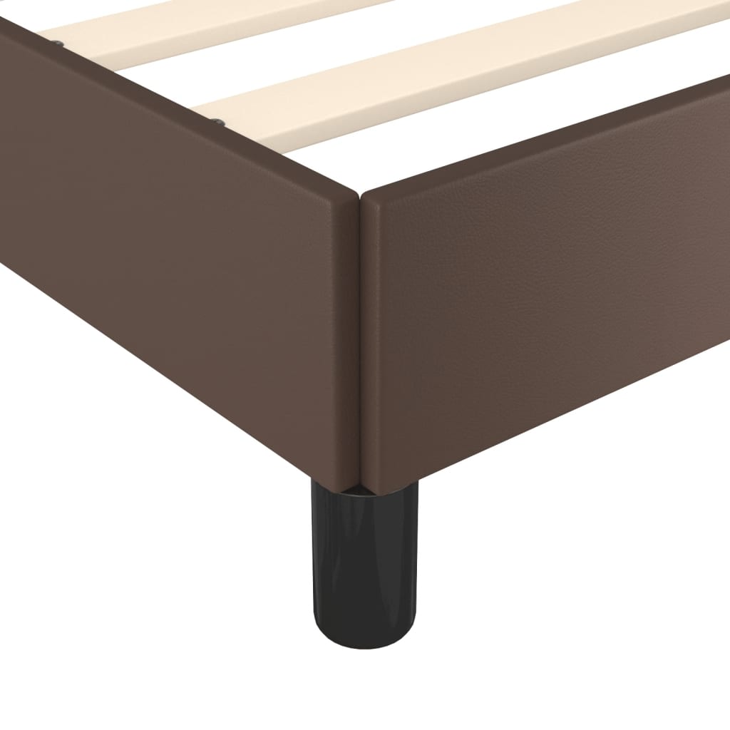 Bedframe kunstleer bruin 180x200 cm is nu te koop bij PeponiXL, paradijselijk wonen!