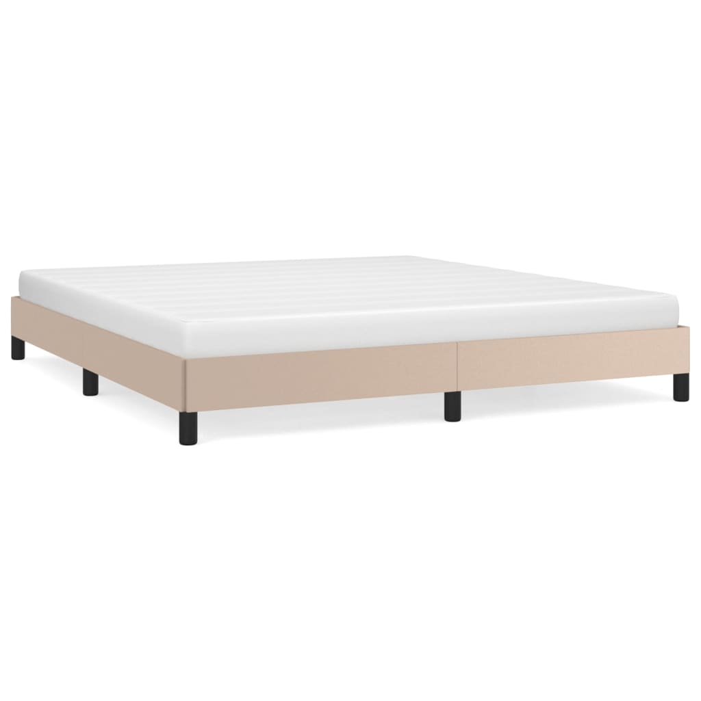 Bedframe kunstleer cappuccinokleurig 180x200 cm is nu te koop bij PeponiXL, paradijselijk wonen!