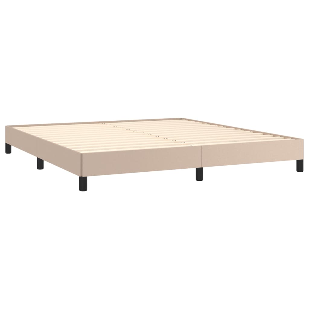 Bedframe kunstleer cappuccinokleurig 180x200 cm is nu te koop bij PeponiXL, paradijselijk wonen!