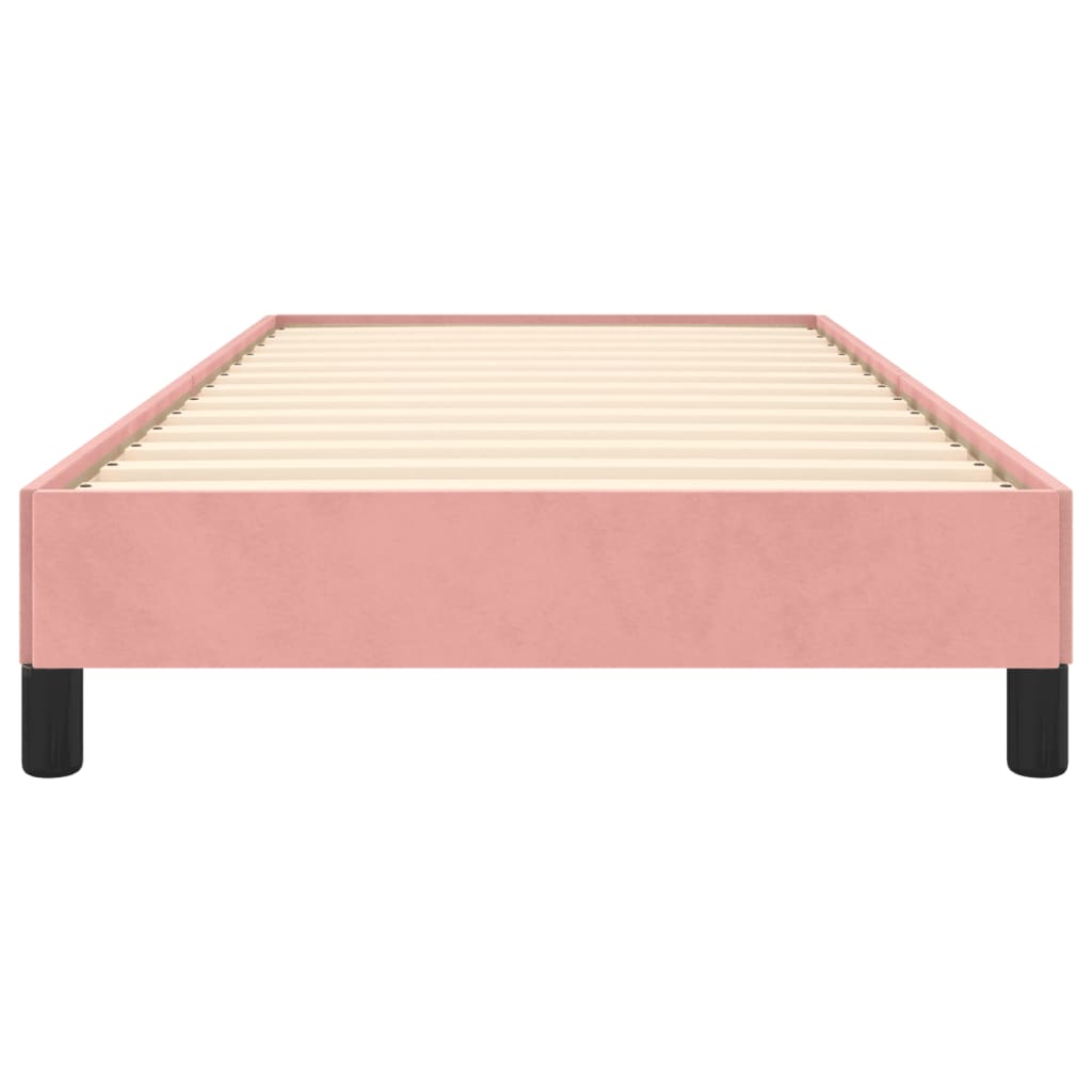Bedframe fluweel roze 90x190 cm is nu te koop bij PeponiXL, paradijselijk wonen!
