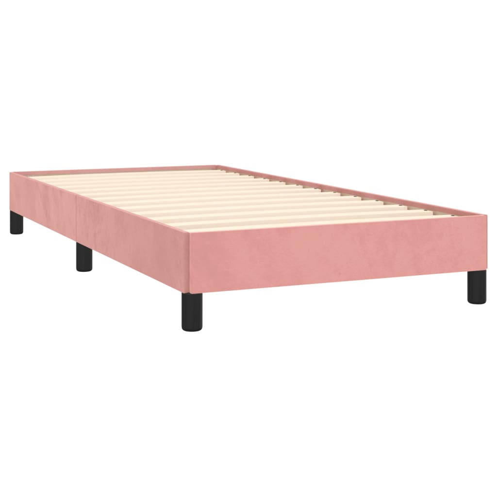 Bedframe fluweel roze 100x200 cm is nu te koop bij PeponiXL, paradijselijk wonen!