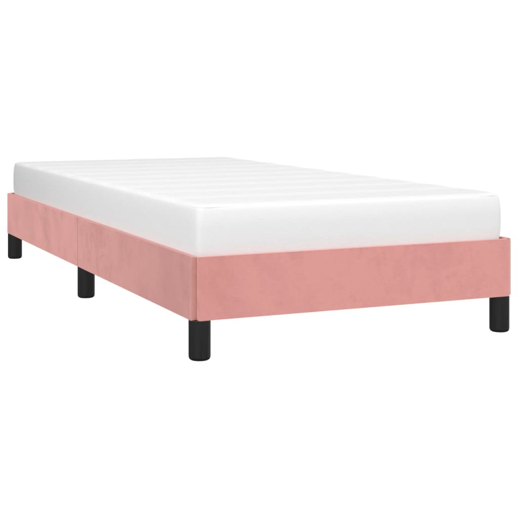Bedframe fluweel roze 100x200 cm is nu te koop bij PeponiXL, paradijselijk wonen!