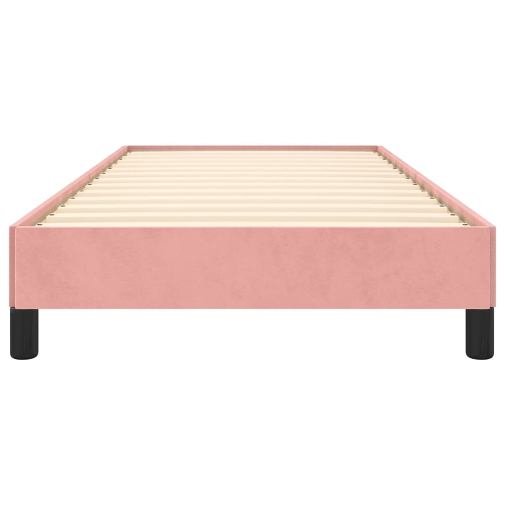 Bedframe fluweel roze 100x200 cm is nu te koop bij PeponiXL, paradijselijk wonen!