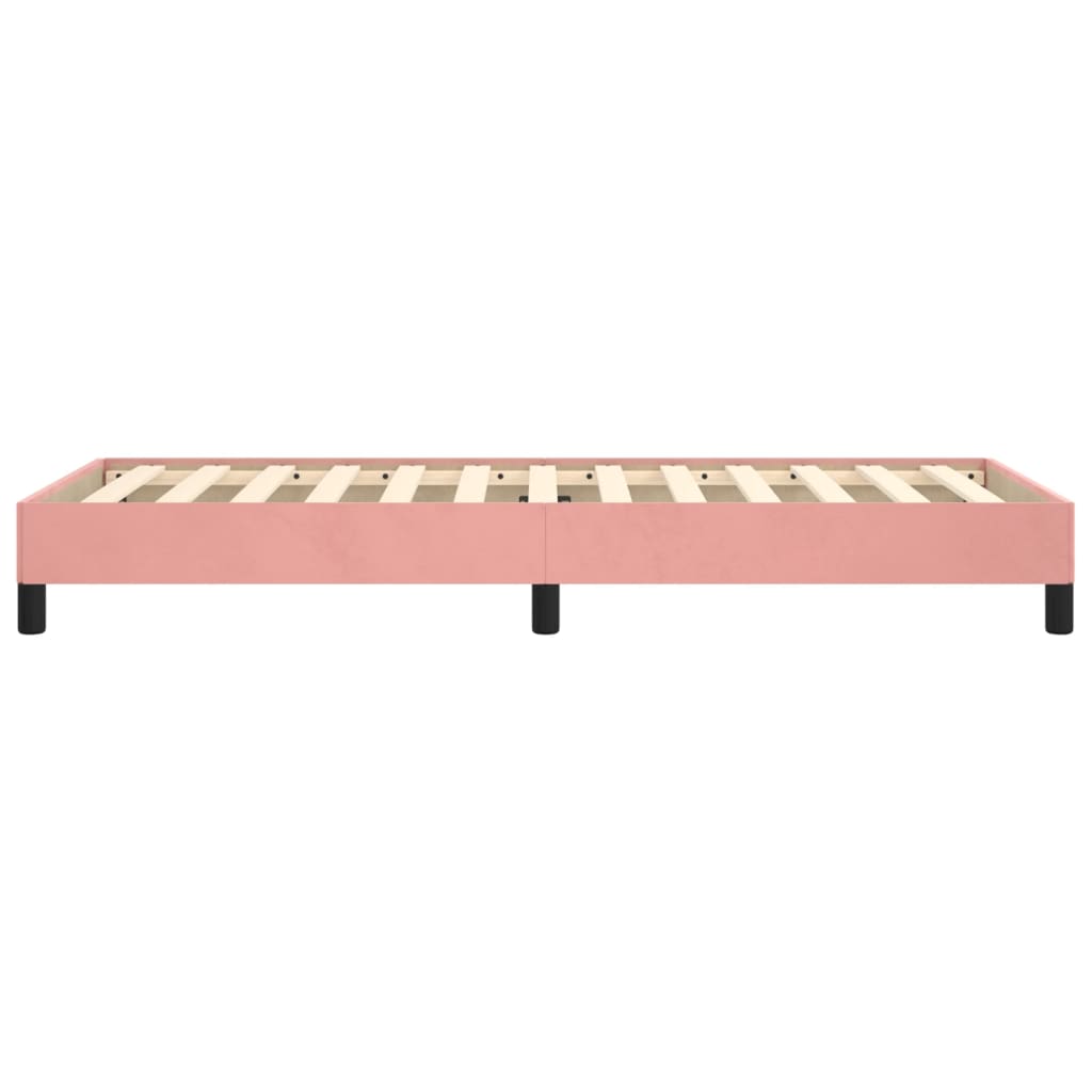 Bedframe fluweel roze 100x200 cm is nu te koop bij PeponiXL, paradijselijk wonen!