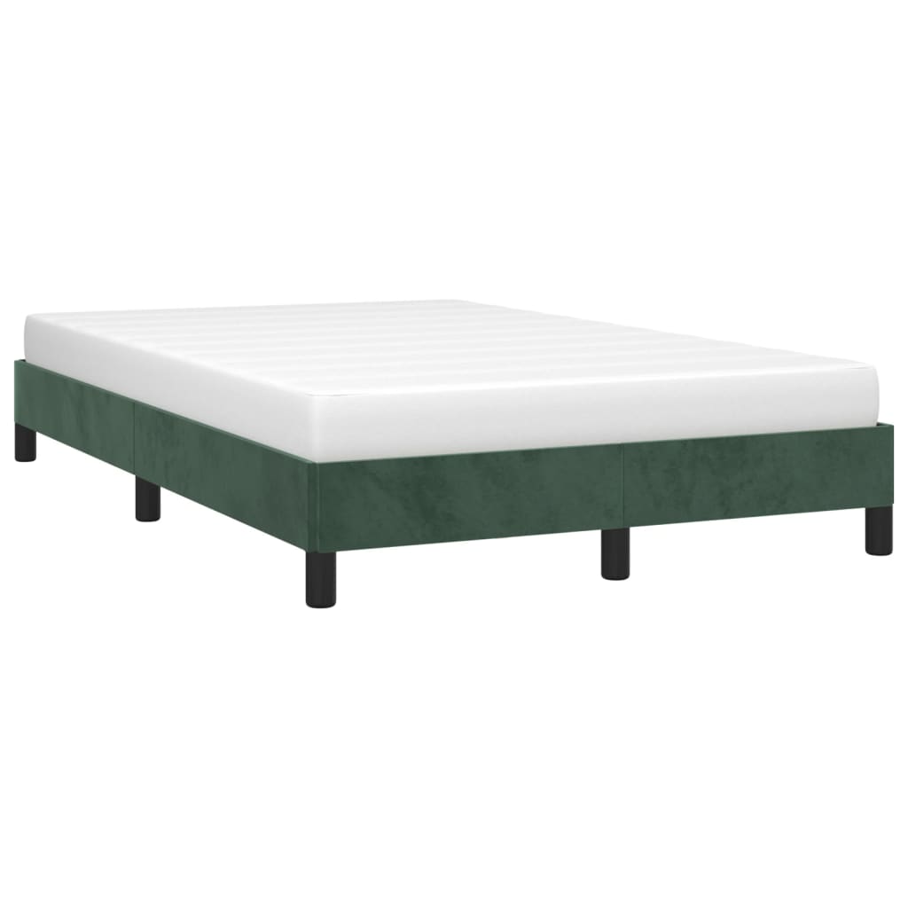 Bedframe zonder matras 120x200 cm fluweel donkergroen is nu te koop bij PeponiXL, paradijselijk wonen!