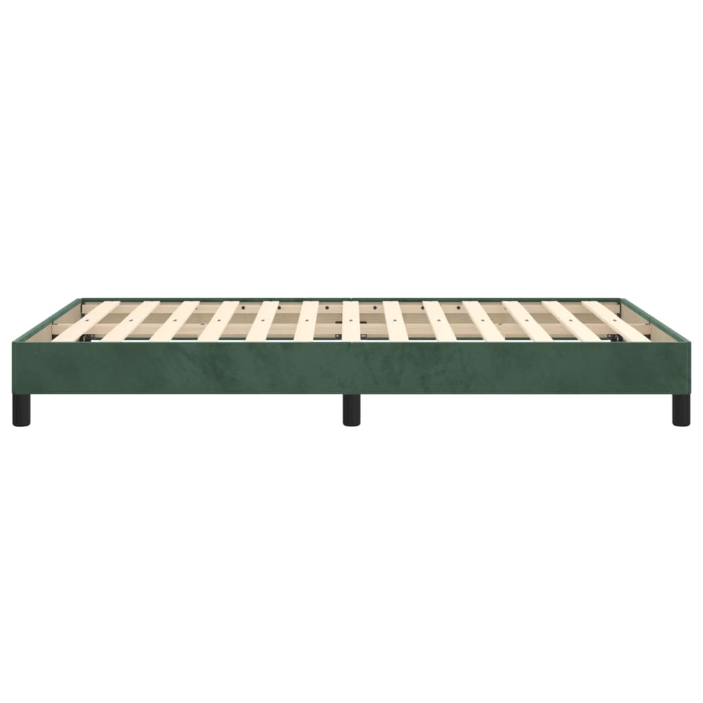 Bedframe zonder matras 120x200 cm fluweel donkergroen is nu te koop bij PeponiXL, paradijselijk wonen!