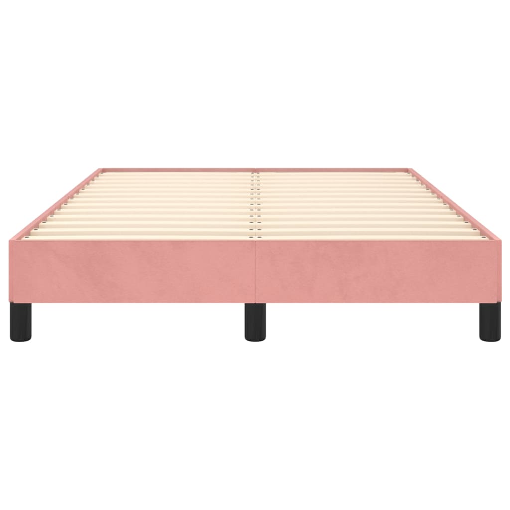 Bedframe fluweel roze 120x200 cm is nu te koop bij PeponiXL, paradijselijk wonen!