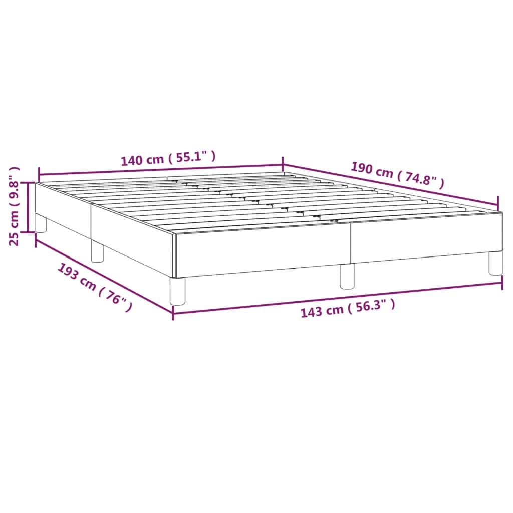 Bedframe zonder matras 140x190 cm fluweel donkerblauw is nu te koop bij PeponiXL, paradijselijk wonen!