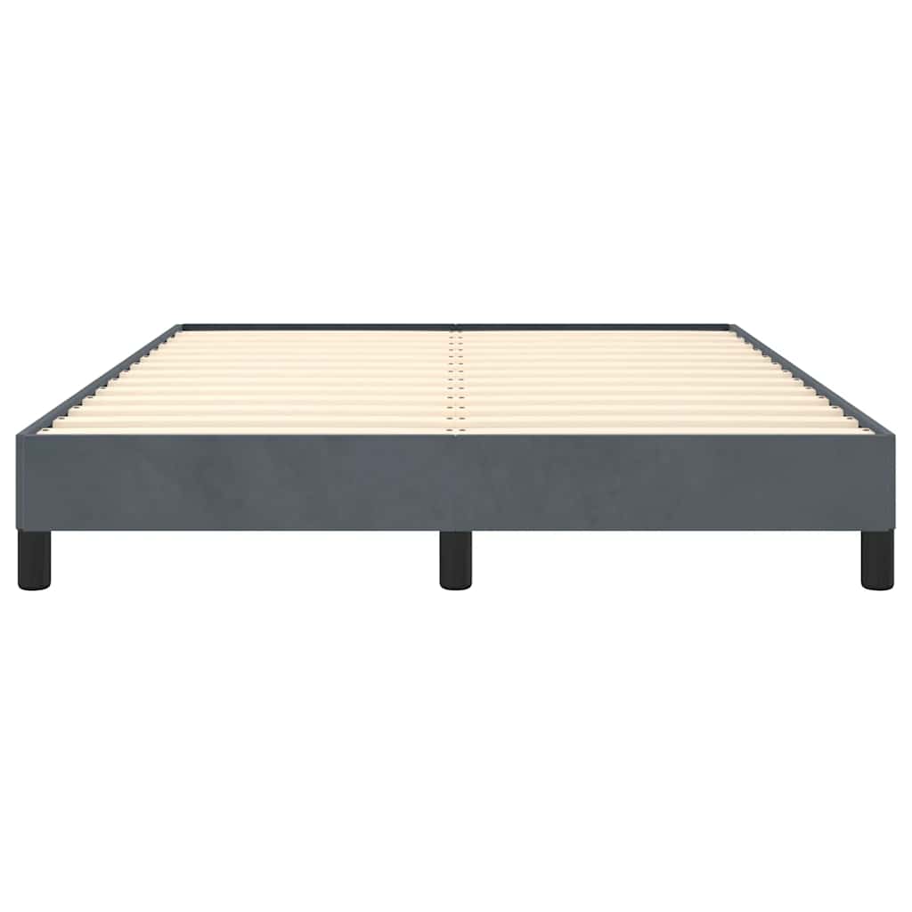 Bedframe zonder matras donkergrijs 152x203 cm queensize fluweel is nu te koop bij PeponiXL, paradijselijk wonen!
