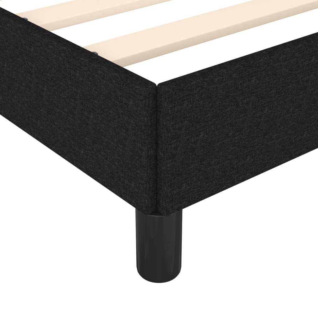 Bedframe zonder matras 90x190 cm stof zwart is nu te koop bij PeponiXL, paradijselijk wonen!