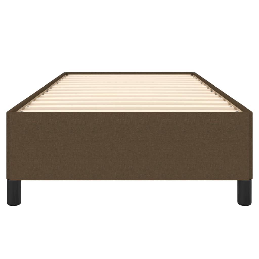 Bedframe zonder matras 90x190 cm stof donkerbruin is nu te koop bij PeponiXL, paradijselijk wonen!