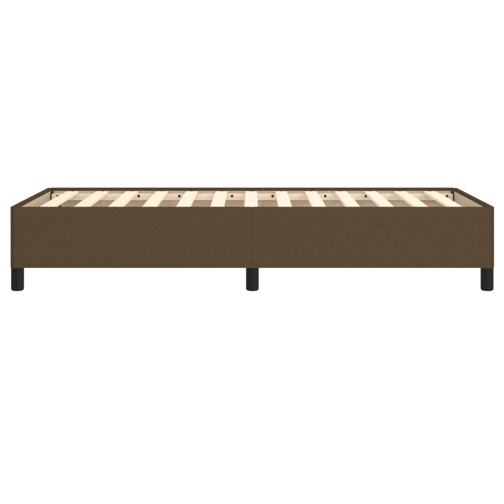 Bedframe zonder matras 90x190 cm stof donkerbruin is nu te koop bij PeponiXL, paradijselijk wonen!