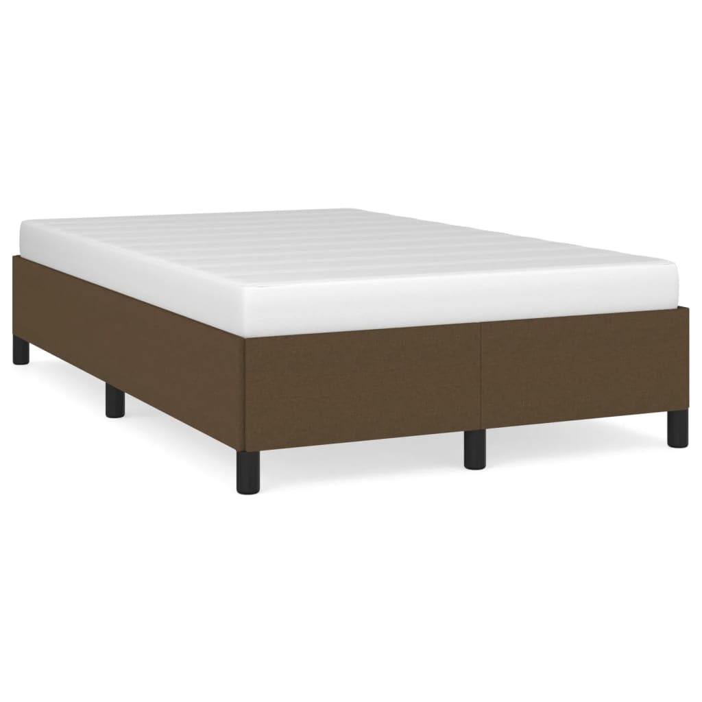Bedframe zonder matras 120x200 cm stof donkerbruin is nu te koop bij PeponiXL, paradijselijk wonen!