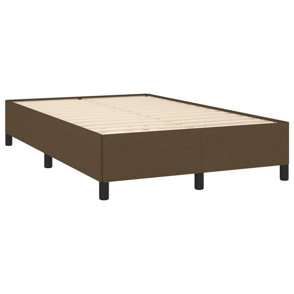 Bedframe zonder matras 120x200 cm stof donkerbruin is nu te koop bij PeponiXL, paradijselijk wonen!