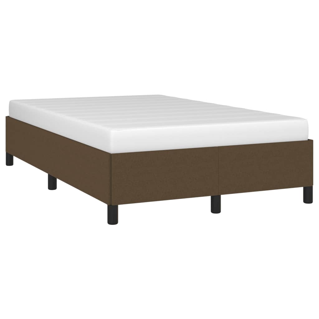 Bedframe zonder matras 120x200 cm stof donkerbruin is nu te koop bij PeponiXL, paradijselijk wonen!