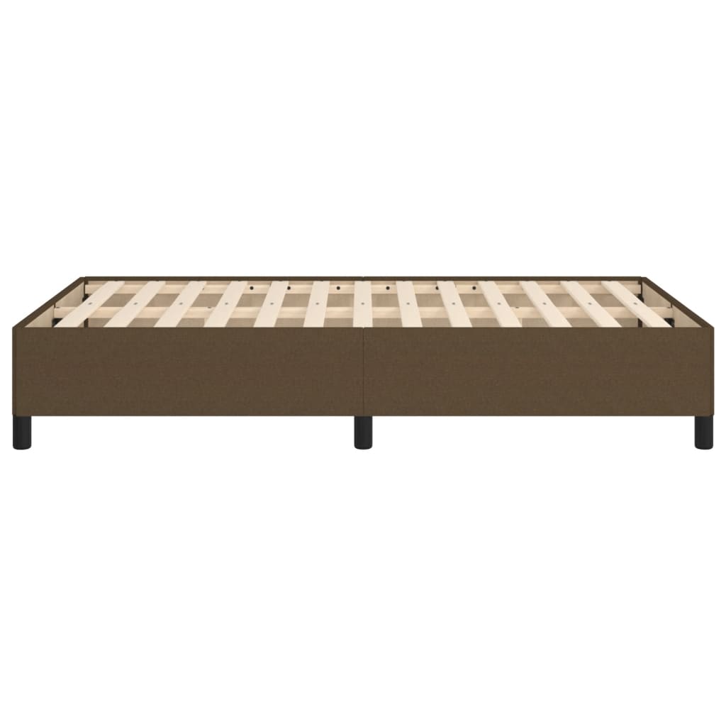 Bedframe zonder matras 120x200 cm stof donkerbruin is nu te koop bij PeponiXL, paradijselijk wonen!