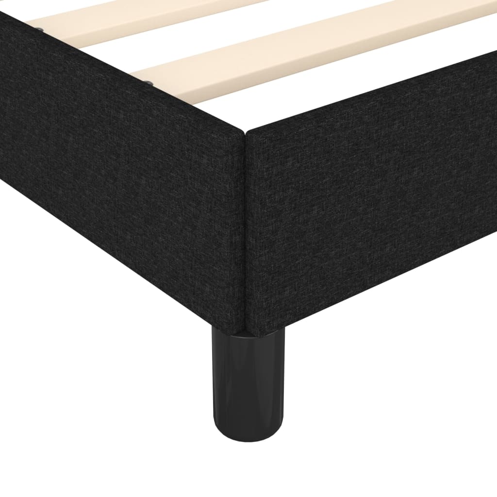 Bedframe zonder matras stof zwart 140x190 cm is nu te koop bij PeponiXL, paradijselijk wonen!