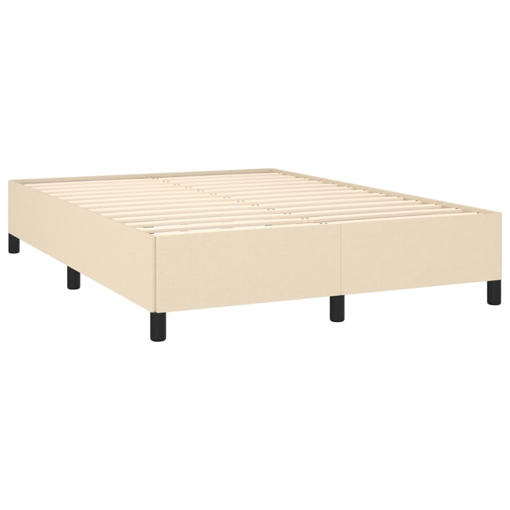 Bedframe zonder matras stof crèmekleurig 140x190 cm is nu te koop bij PeponiXL, paradijselijk wonen!