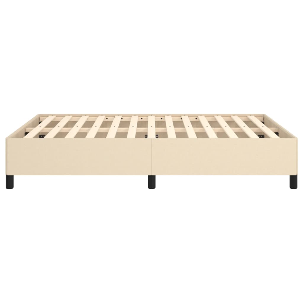 Bedframe zonder matras stof crèmekleurig 140x190 cm is nu te koop bij PeponiXL, paradijselijk wonen!