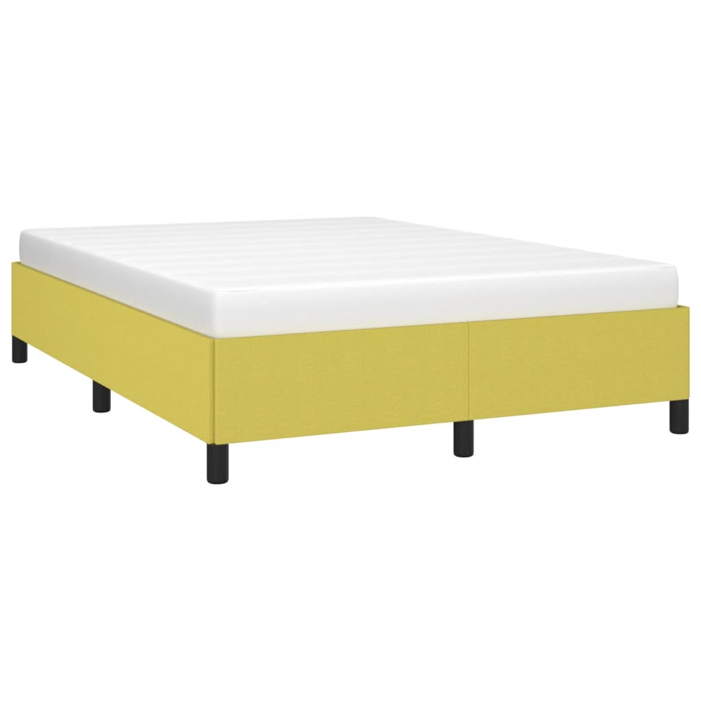 Bedframe zonder matras 140x190 cm stof groen is nu te koop bij PeponiXL, paradijselijk wonen!