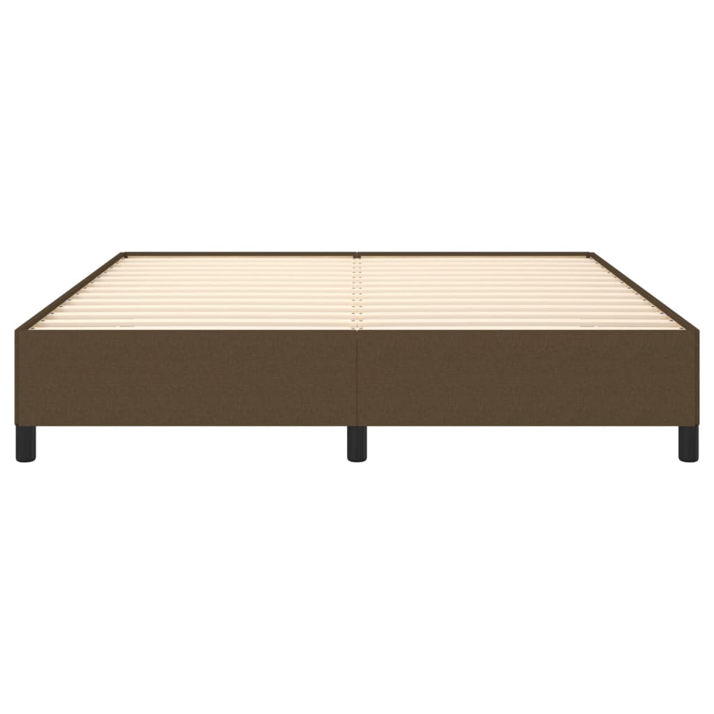 Bedframe zonder matras stof donkerbruin 160x200 cm is nu te koop bij PeponiXL, paradijselijk wonen!