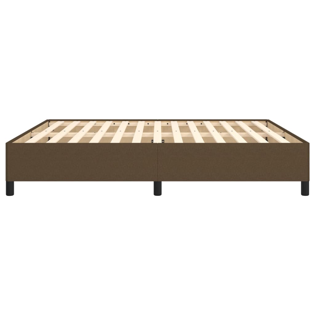 Bedframe zonder matras stof donkerbruin 160x200 cm is nu te koop bij PeponiXL, paradijselijk wonen!