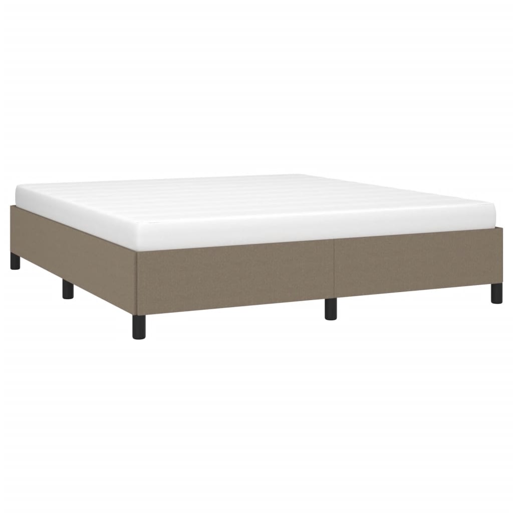 Bedframe zonder matras stof taupe 160x200 cm is nu te koop bij PeponiXL, paradijselijk wonen!