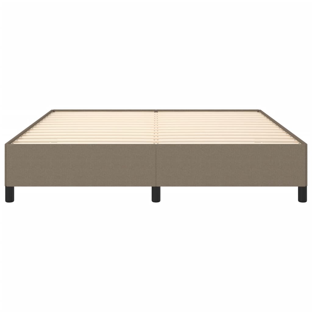 Bedframe zonder matras stof taupe 160x200 cm is nu te koop bij PeponiXL, paradijselijk wonen!
