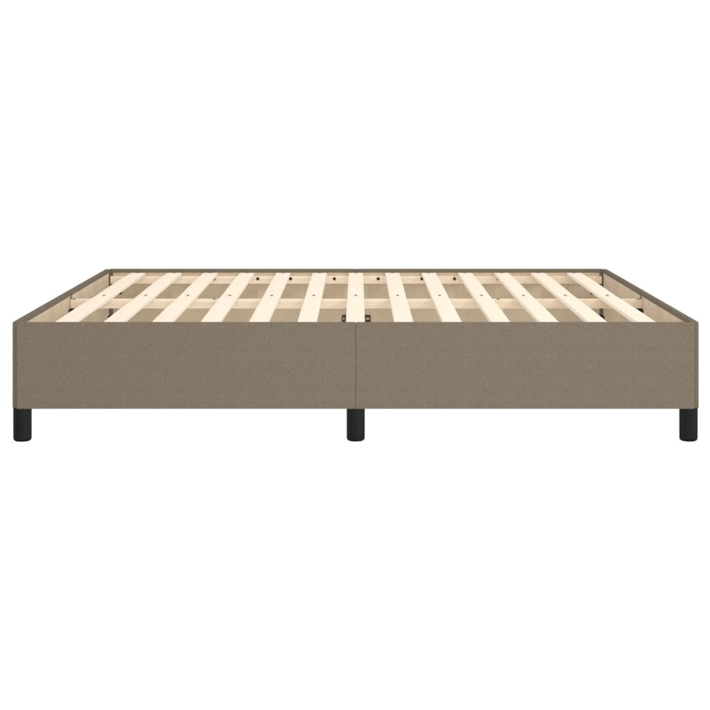 Bedframe zonder matras stof taupe 160x200 cm is nu te koop bij PeponiXL, paradijselijk wonen!