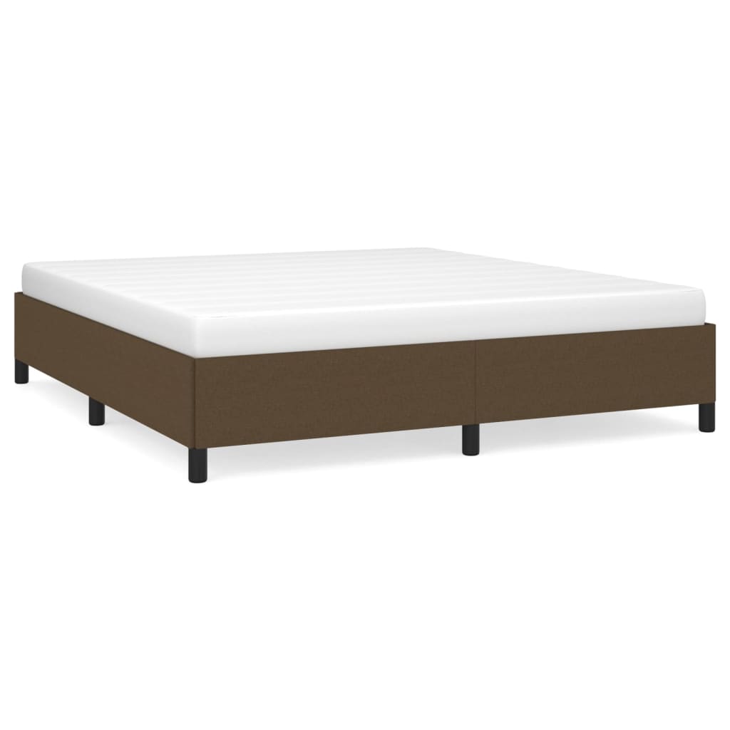 Bedframe zonder matras stof donkerbruin 180x200 cm is nu te koop bij PeponiXL, paradijselijk wonen!
