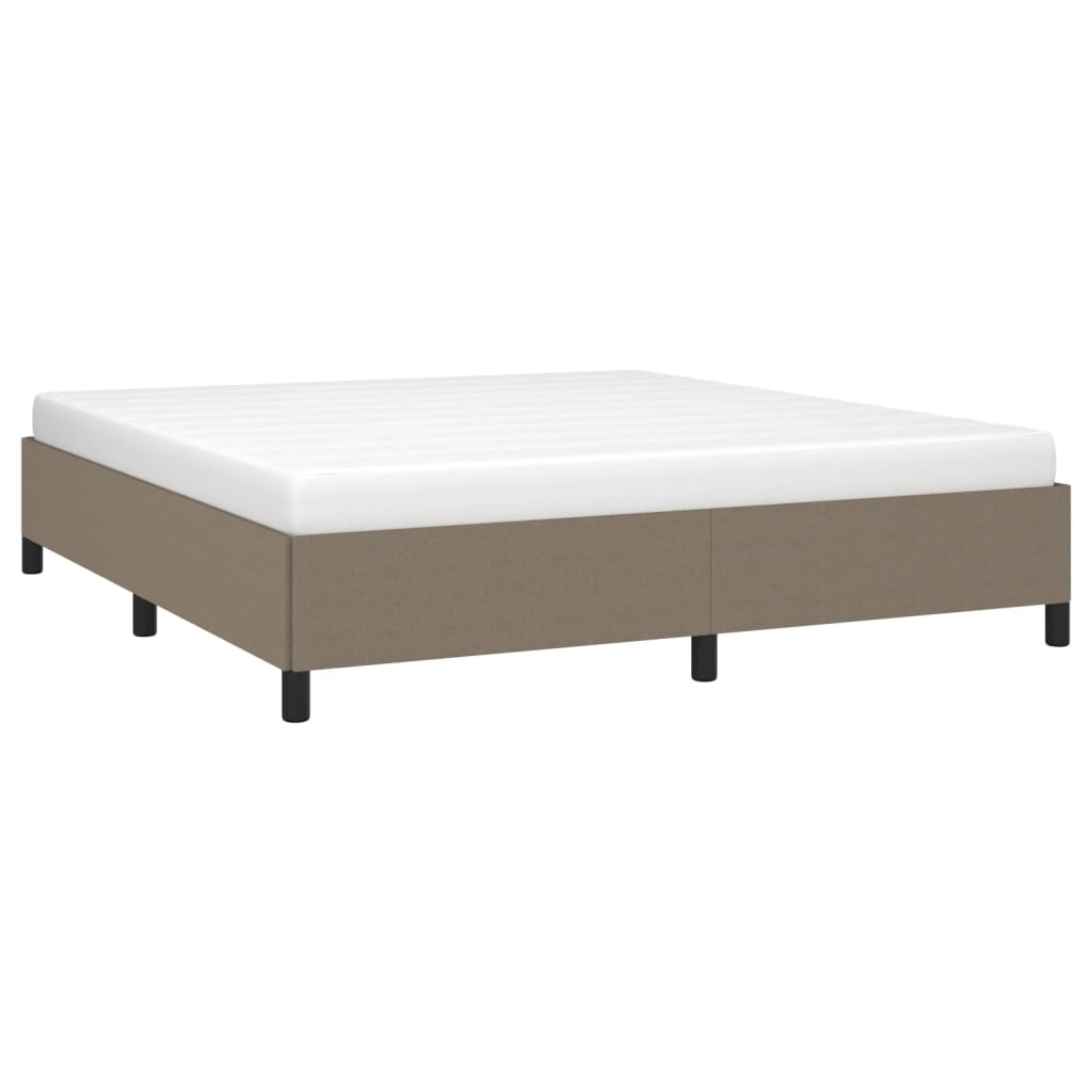 Bedframe zonder matras stof taupe 180x200 cm is nu te koop bij PeponiXL, paradijselijk wonen!