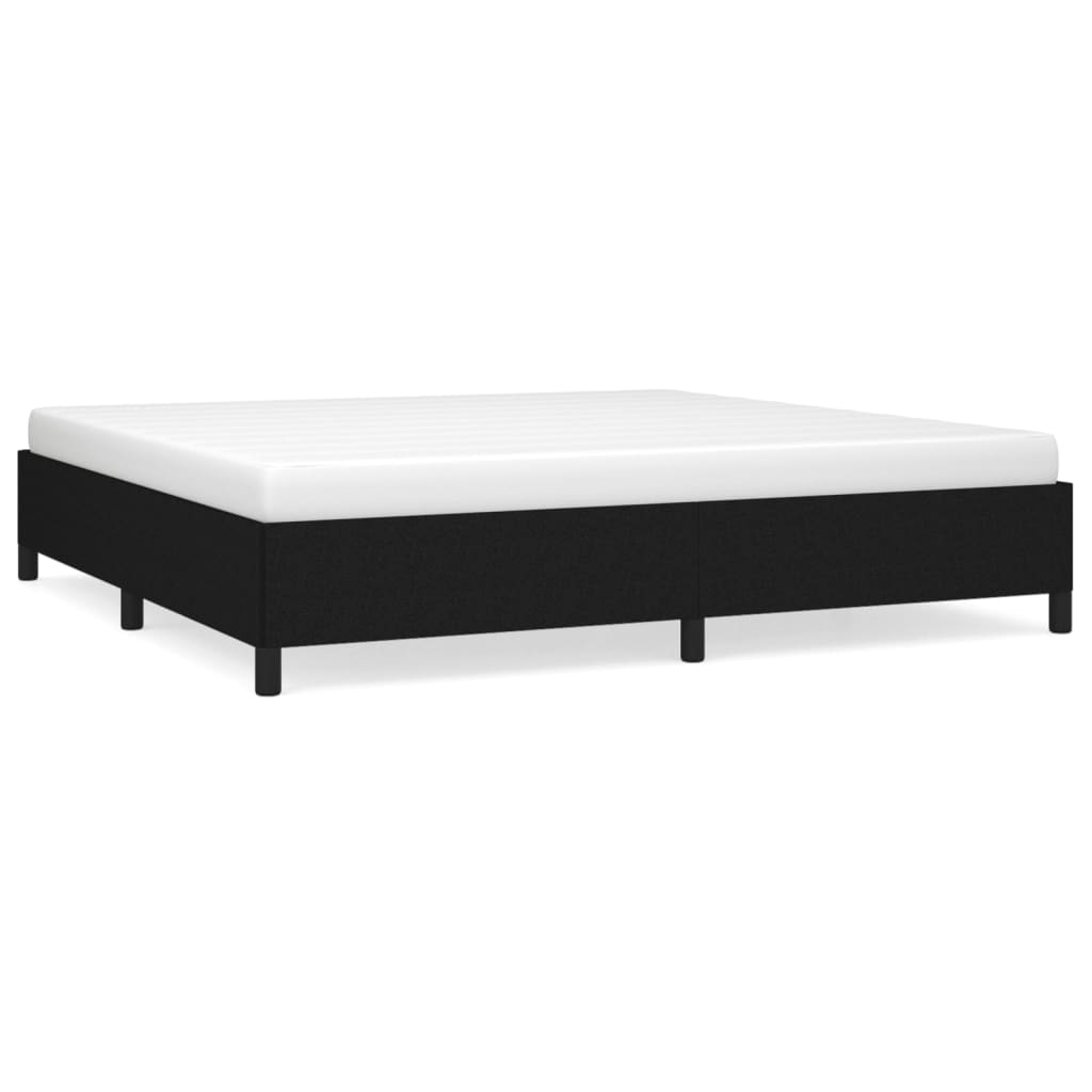 Bedframe zonder matras stof zwart 200x200 cm is nu te koop bij PeponiXL, paradijselijk wonen!