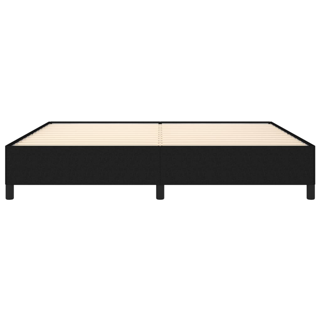 Bedframe zonder matras stof zwart 200x200 cm is nu te koop bij PeponiXL, paradijselijk wonen!