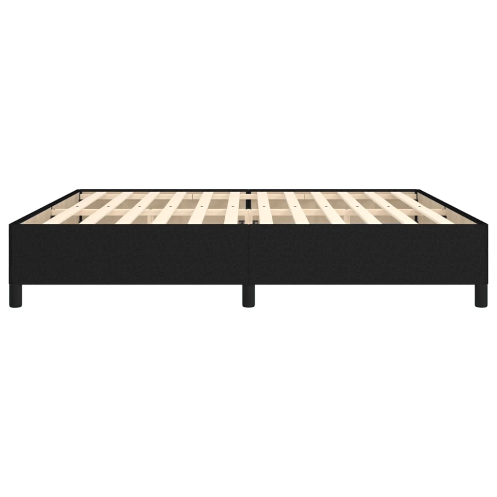 Bedframe zonder matras stof zwart 200x200 cm is nu te koop bij PeponiXL, paradijselijk wonen!